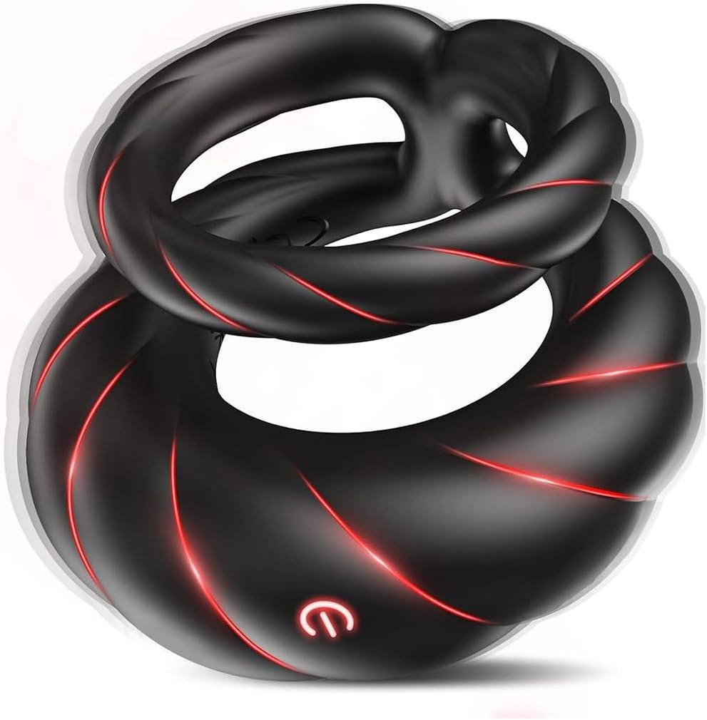 PR17: Vibrating Penis Ring Sex Toy for Men — 10 Vibration Modes to Help You Last Longer