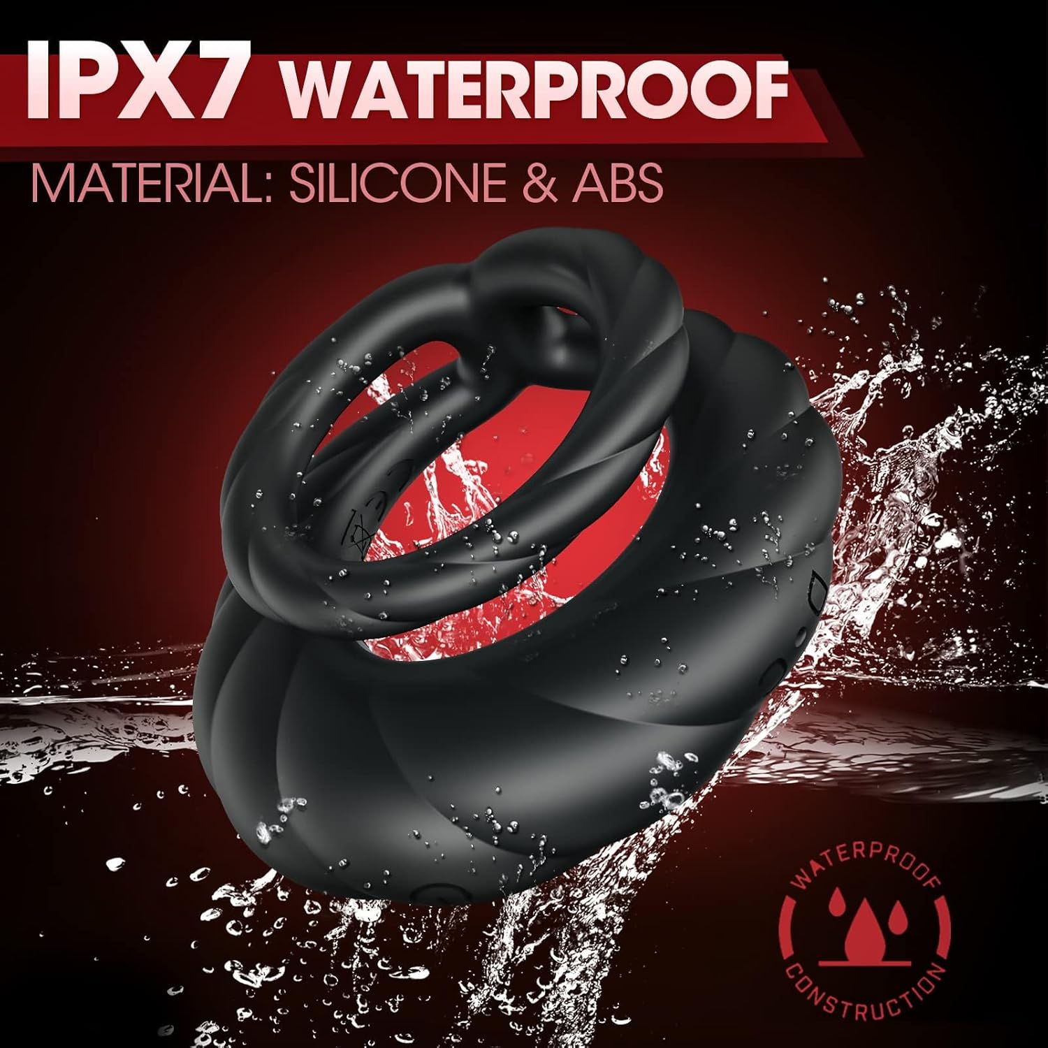 PR17: Vibrating Penis Ring Sex Toy for Men — 10 Vibration Modes to Help You Last Longer