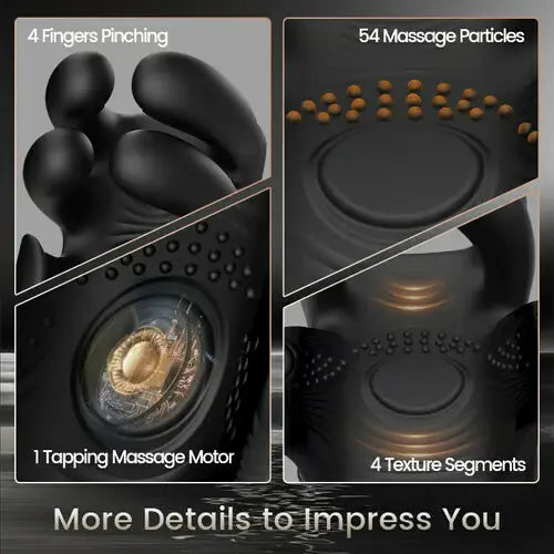 XG21 Automatic 10 Finger Pinchin & Tapping for Massage Therapy Male Vibratore