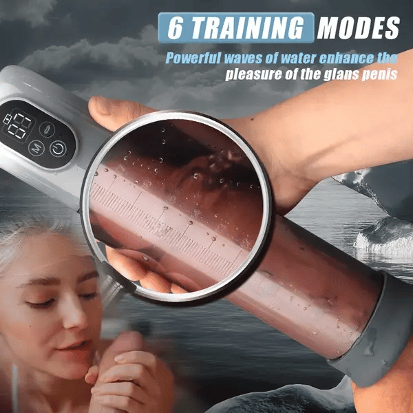 Multifunctional Electric  Water Penis Pump 4 training pressures and 5 suction modes