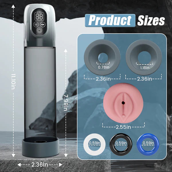 Multifunctional Electric  Water Penis Pump 4 training pressures and 5 suction modes