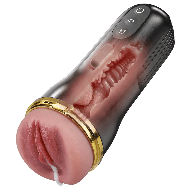 Pocket Best Deep Throat Male Stroker with 10 Vibrating & Sucking Modes