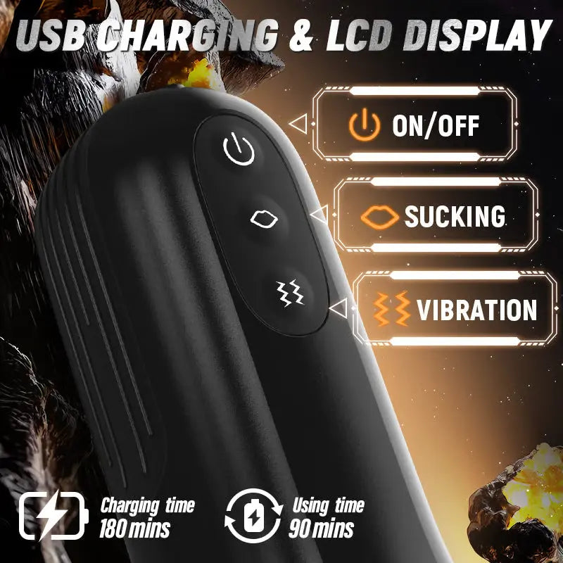 Pocket Best Deep Throat Male Stroker with 10 Vibrating & Sucking Modes