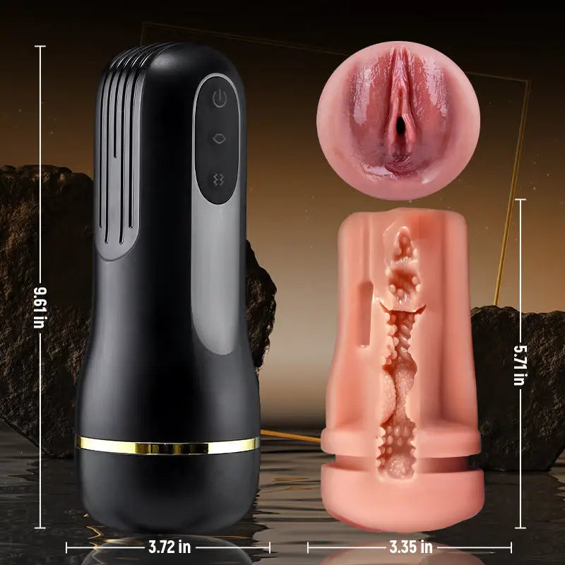 Pocket Best Deep Throat Male Stroker with 10 Vibrating & Sucking Modes