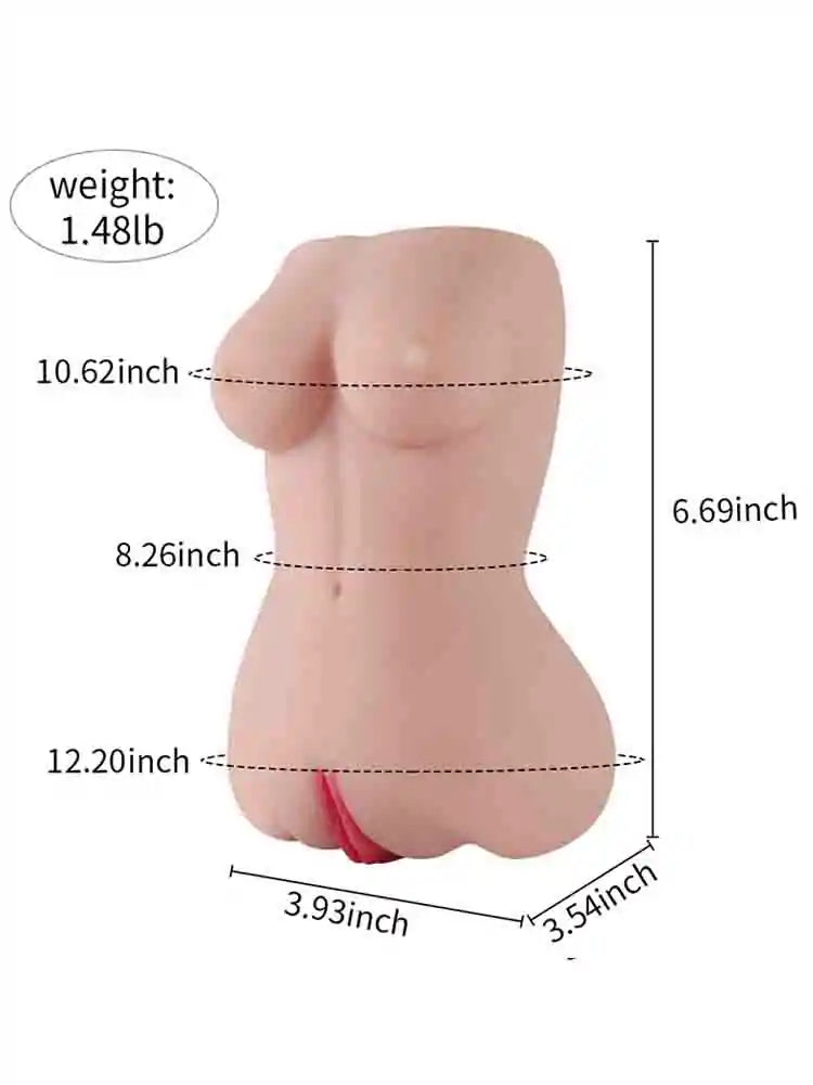 Lifelike 1.5lb TPE Pocket Pussy with Snug Stretchable Canal and Realistic Handheld Feel