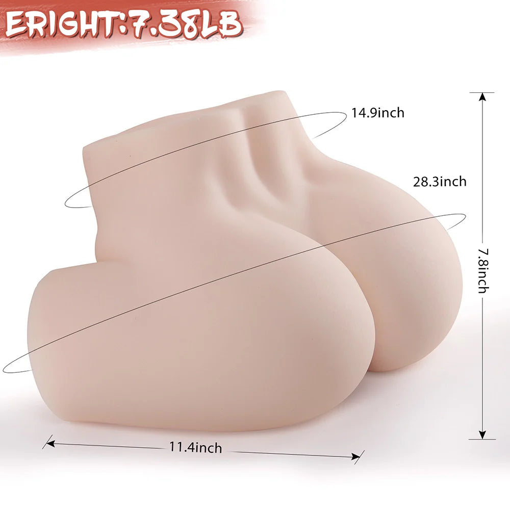 Sara-7.38LB Soft Liquid Jelly Small Ass Torso For Men
