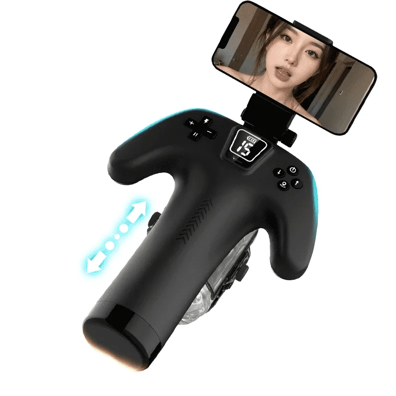 Hands-Free Thrusting Male Masturbator With Phone Mount