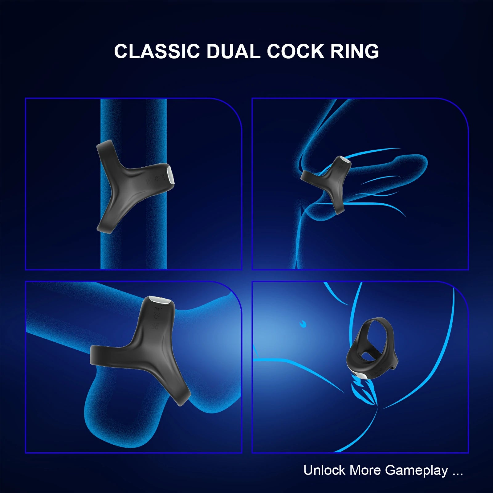 Vibrating Penis Ring Small Size Big Sensation Silicone Safe Waterproof MT-PR7