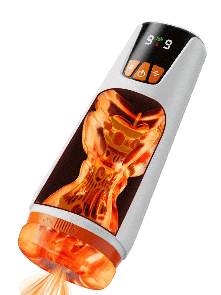 Automatic Realistic Pleasure Male Masturbator Cup with 9 Thrusting and 9 Vibration Modes