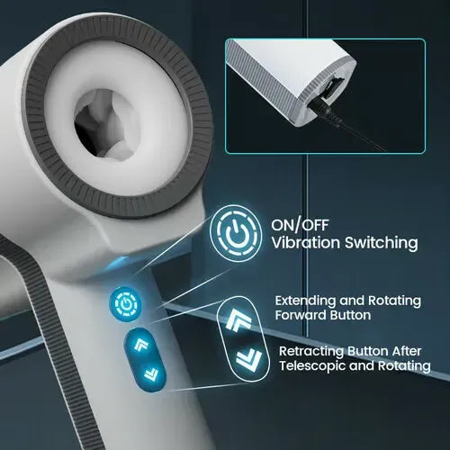 Versatile 3-in-1 Masturbator – Dual Separate Sleeves with Rotating & Thrusting Action