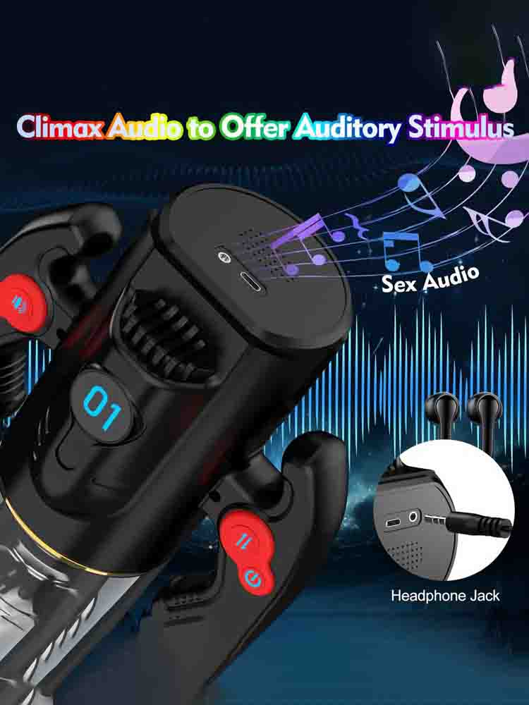 XR1 Blowjob Machine 9 Thrusting Rotating Sucking Handle Control