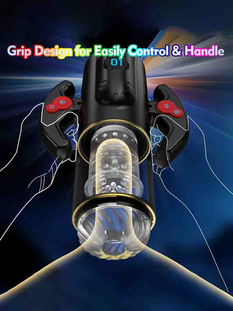 XR1 Blowjob Machine 9 Thrusting Rotating Sucking Handle Control