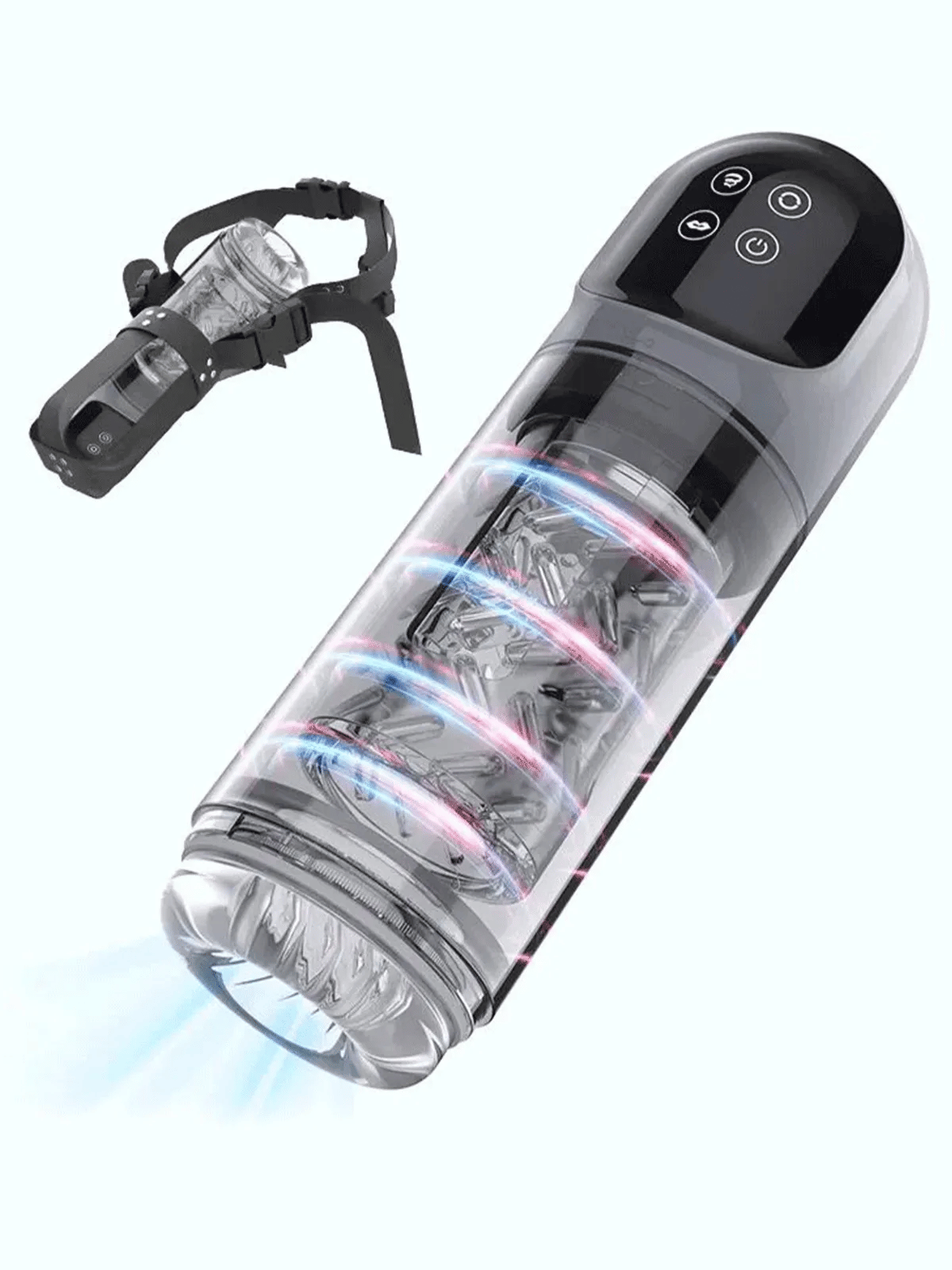 2-In-1 Blowjob Machine With Dual Stimulation & Water Vacuum Pump Function