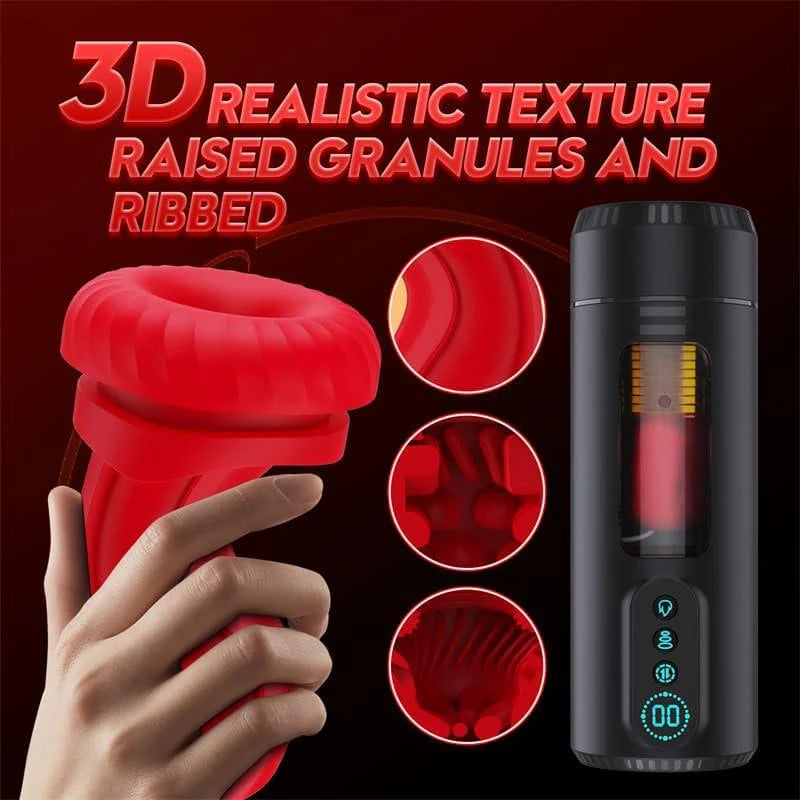 XS6Pro: Heated Masturbator with 9 Thrusting, Sucking, Vibration, Automatic Blowjob Masturbator