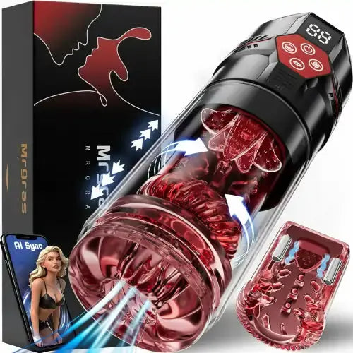 XS8Plus: Blow Job Simulator with 12 Suction & 7 Thrusting Modes Best XS8Plus: Blow Job Simulator with 12 Suction & 7 Thrusting Modes Best