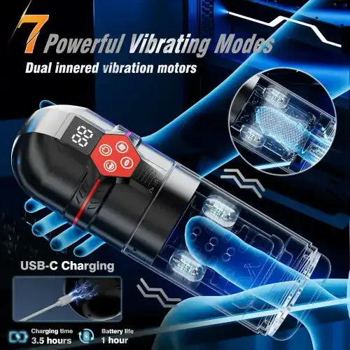 XS8Plus: Blow Job Simulator with 12 Suction & 7 Thrusting Modes Best XS8Plus: Blow Job Simulator with 12 Suction & 7 Thrusting Modes Best