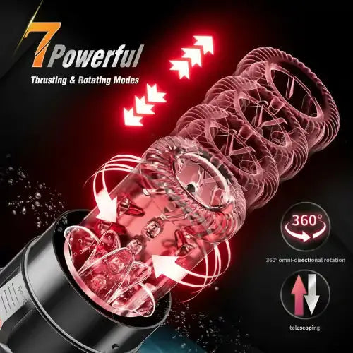 XS8Plus: Blow Job Simulator with 12 Suction & 7 Thrusting Modes Best XS8Plus: Blow Job Simulator with 12 Suction & 7 Thrusting Modes Best