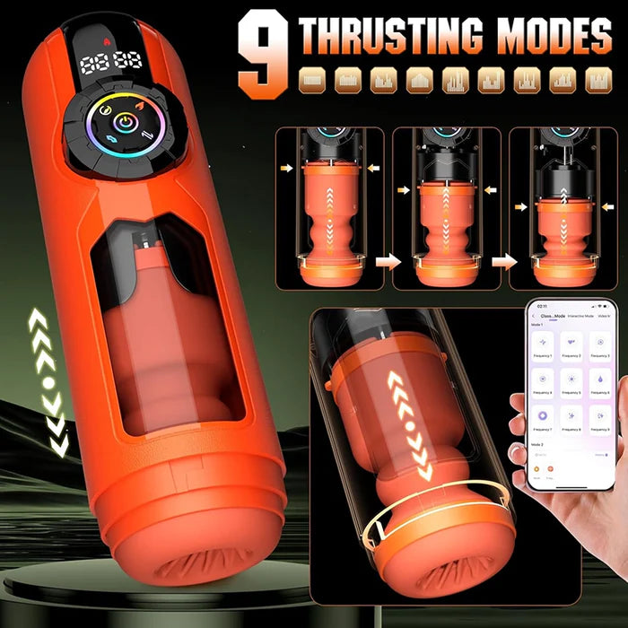 XT12: 12-in-1 AI Interactive App-Controlled Automatic Masturbator