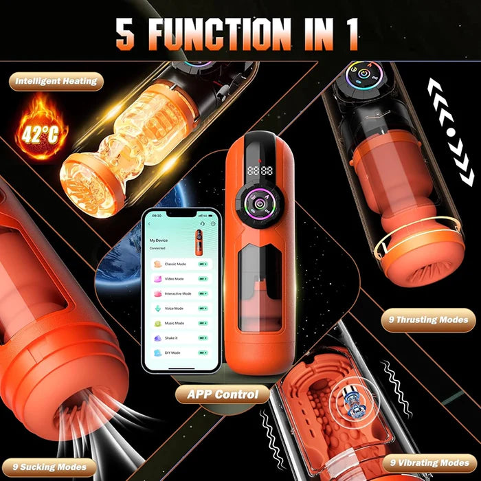 XT12: 12-in-1 AI Interactive App-Controlled Automatic Masturbator