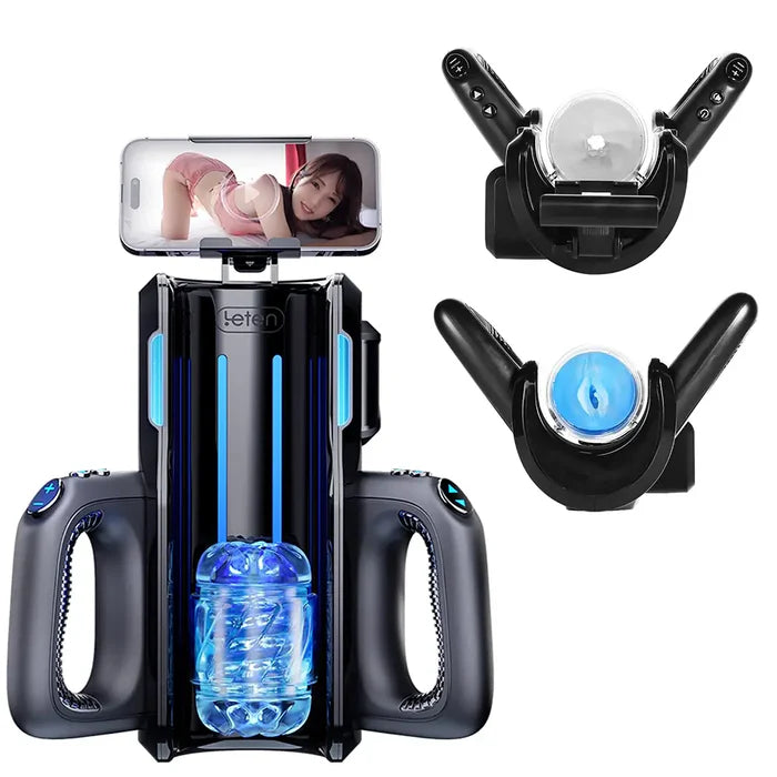 Leten Cannon King XT5: Fully Automatic Quickshot Stroker - 2 Sleeves, 10 Modes & 10 Speeds