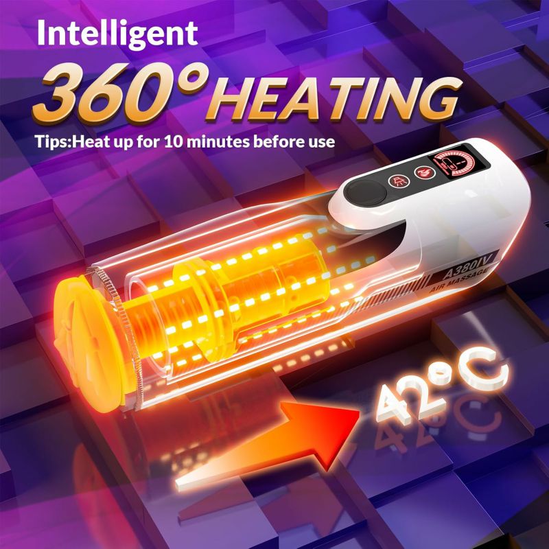 Leten A380 IV Heating Male Masturabtor Up To 370 Strokes/Min 10thrusting & Rockin