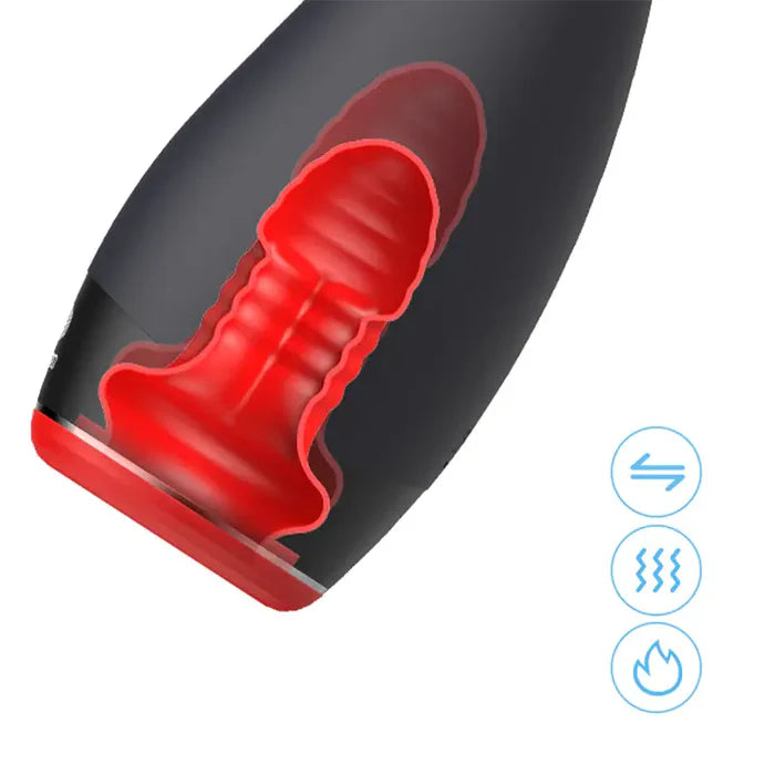 XV9: Heat Blowjob Machine Thrusting Vibrating Waterproof & Joystick Control