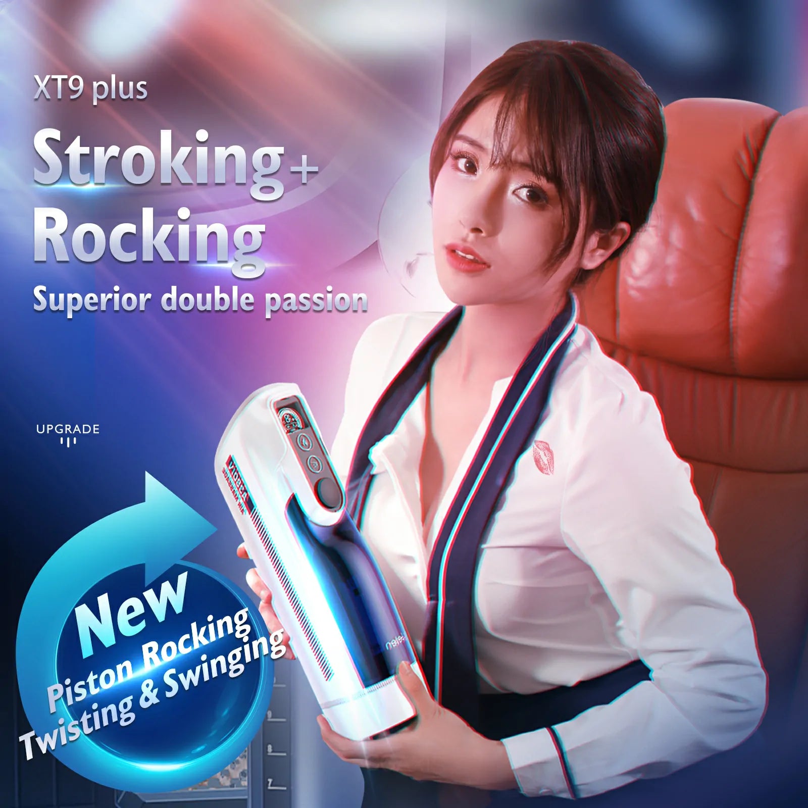 A380 IV Realistic Male Masturbator10 Thrusting & Rocking Heating Voice
