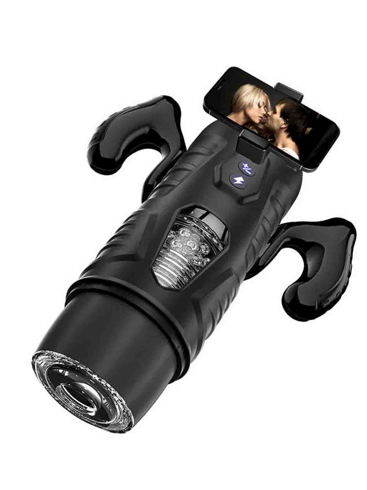 Automatic Hands-Free Male Stroker with 7 Thrusting and Rotating Modes and Suction Base