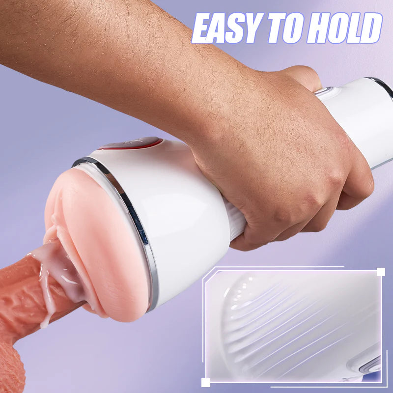 High-End Male Blowjob Machine 3d Realistic Sleeves 10 Vibrating
