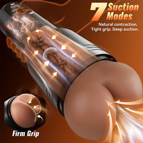 XS2-Pro: Realistic Ass Stroker with 6-Second Vacuum Suction & One-Key Pressure Release