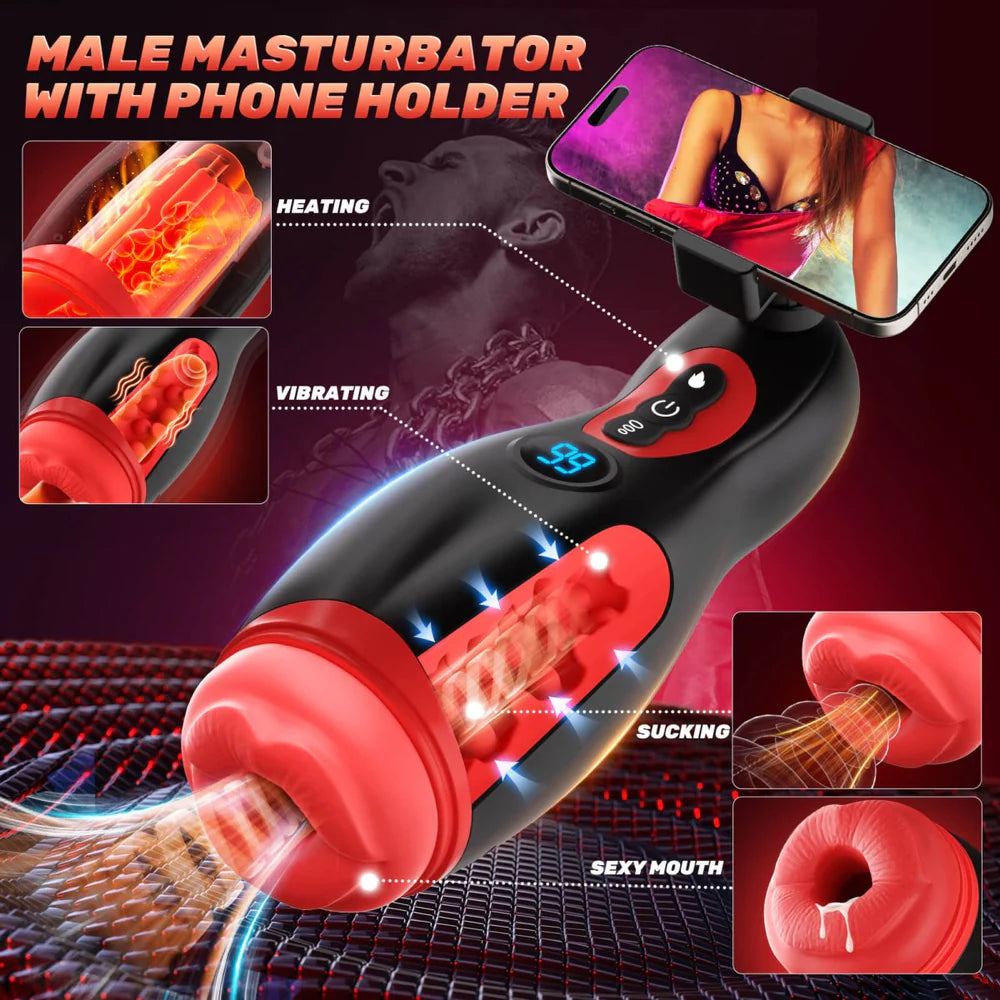 XS1 4 in 1 Sucking Masturbator 9 Sucking & Vibrating For Men