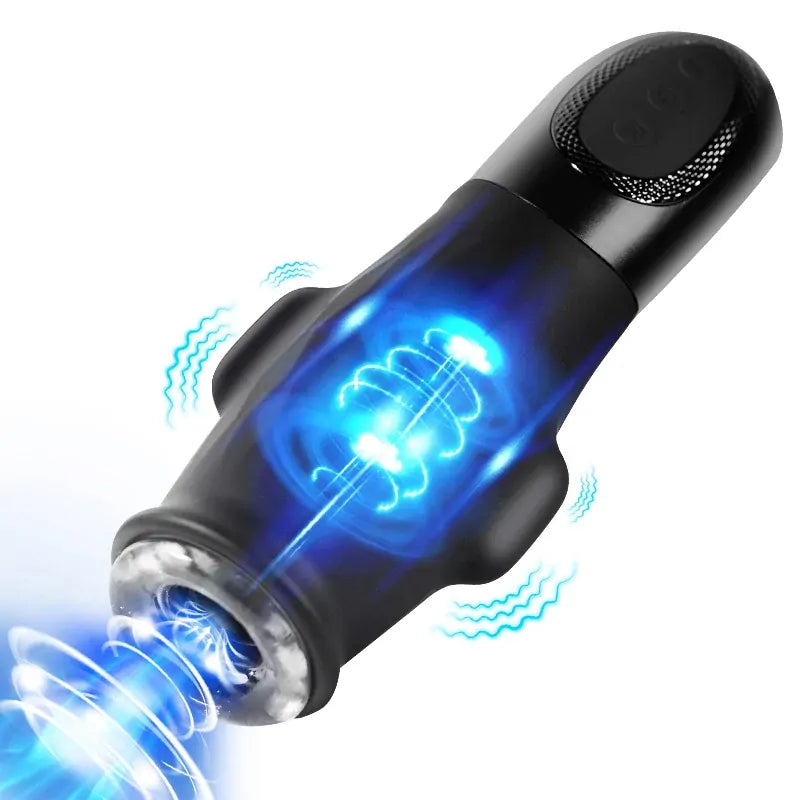 XS3: Small Penis Masturbator with 5 Suction & 9 Vibration Modes, Snug Narrow Canal