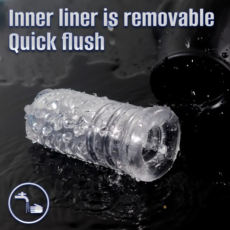 XS3: Small Penis Masturbator with 5 Suction & 9 Vibration Modes, Snug Narrow Canal