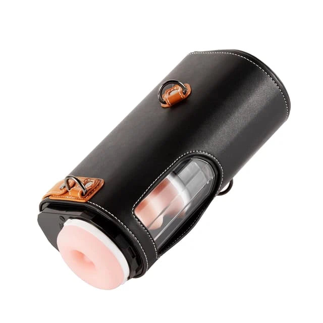 XT2-Pro: Wearable Hands-Free Thrusting Stroker with Leather Harness & 10 Modes