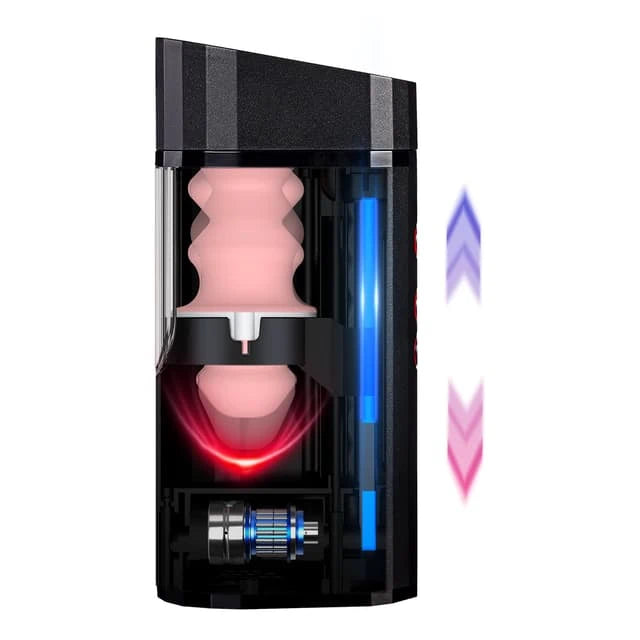 XT2-Pro: Wearable Hands-Free Thrusting Stroker with Leather Harness & 10 Modes