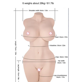 Janet-61.7LB Lifelike Sex Toy Torso For Man