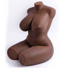 Nonna-65.7LB Lifelike Female Black Sex Torso