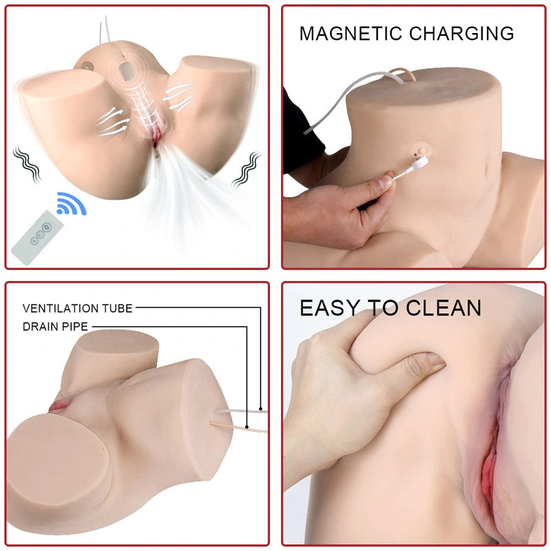 Anthea-24.25LB Sucking & Vibration Sexy Realistic Butt Sex Toy
